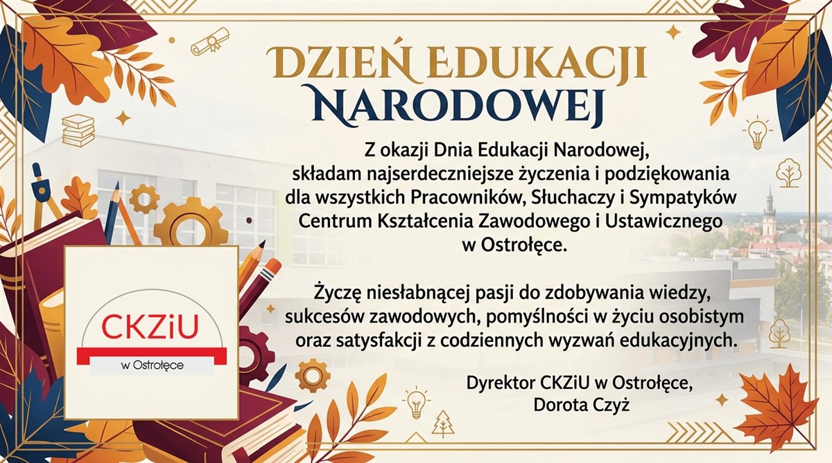 Życzenia z okazji Dnia Edukacji Narodowej